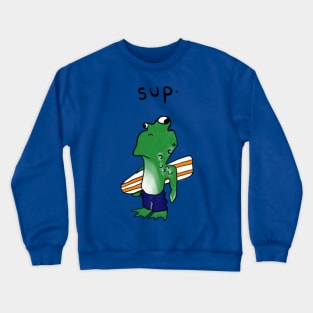 Surfer Dude Froggy Crewneck Sweatshirt